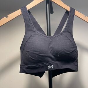 Under Armour Black Sports Bra with Racerback Design